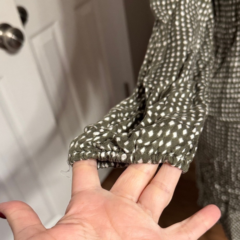 Mud Pie Black and White Long Sleeve Dress - Picture 3 of 4